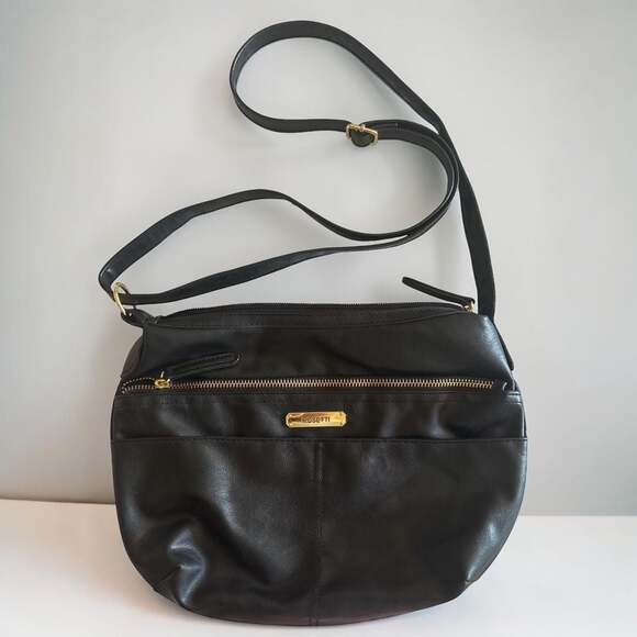Rosetti Handbags - Rosetti Black Faux Leather Crossbody Bag